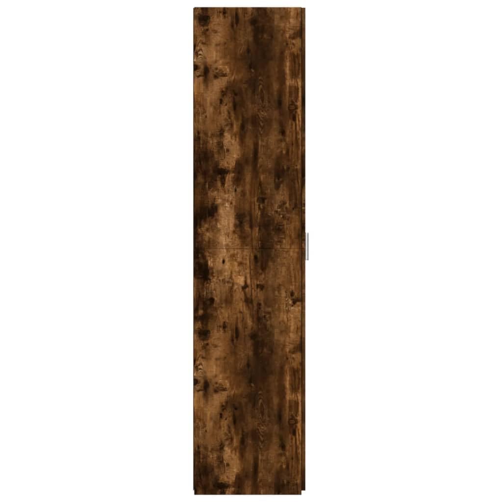 vidaXL Credenza Rovere Fumo 50x42,5x185 cm in Legno Multistrato, credenza Alta, Mobile Contenitore, Mobile Alto, Mobile, credenza Laterale