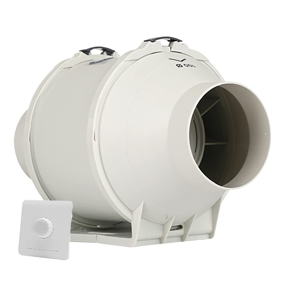 Buy Xue Mei Zi Quiet Duct Fan Ventilator 4" Inline 100mm With 0-100% ...
