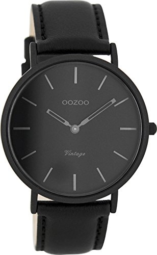 Preisvergleich Produktbild Oozoo Herren Digital Quarz Uhr mit Leder Armband C7742