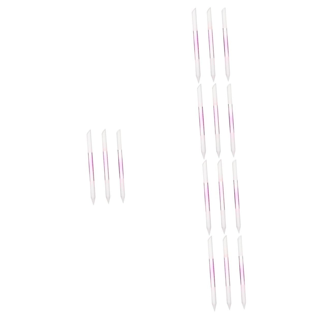Beaupretty 15piezas Limas De Uñas De Vidrio Herramientas De Manicura Estilizadas Pulido y Limpieza De Uñas Diseño Compacto y Portátil Transparente