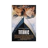 LucklyingBao Poster und Drucke 30x50cm Kein Rahmen Filmplakat, Retro-Filmplakat, Titanic, modernes Familienschlafzimmer-Dekor