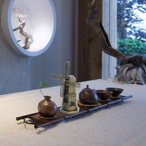 Veemoon 823102T206VCS Metal Windmills Statue,Holland Windmill Decor Vintage Mini Windmill Ornament thumb #7