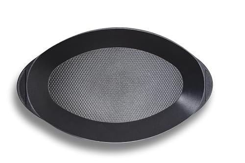RISOLI' | EXPLORA, Pesciera Ovale Antiaderente 46x26,5 cm, Fondo Salva Aroma, Casseruola per Barbecue, Gas o Forno, in Alluminio Fuso Riciclato, Made in Italy