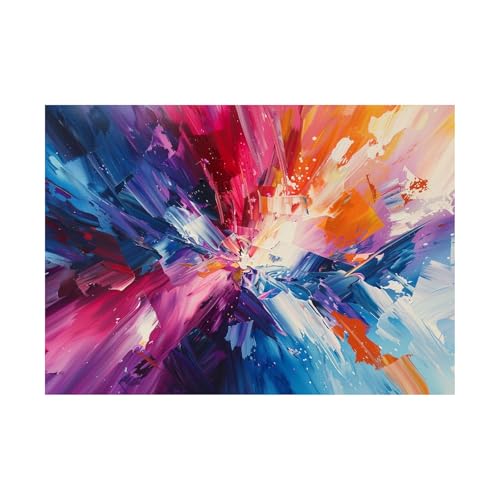 Tableau moderne WODJEM pour habiller un mur vide peinture 50x70cm