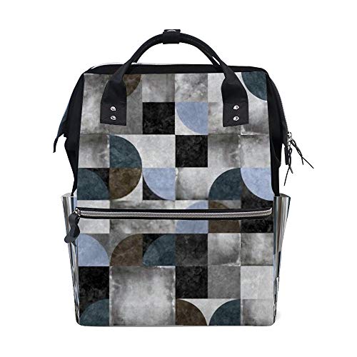 Sac à dos multifonction pour femme avec motif géométrique original