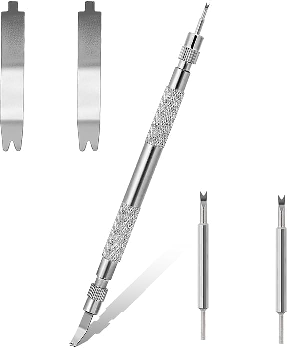 Image of 5pcs Watch Strap Remover Tool, Professional Watch Repair Kit with Fork Heads, Dual-Ended Spring Bar Tool for Watch Band Replacement and Jewelry Making