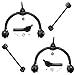 Detroit Axle - 8pc Front End Suspension Kit for 05-10 Jeep Commander Grand Cherokee, Struts & Coil Spring Upper Control Arms Sway Bars Outer Tie Rods 2005 2006 2007 2008 2009 2010 Replacement