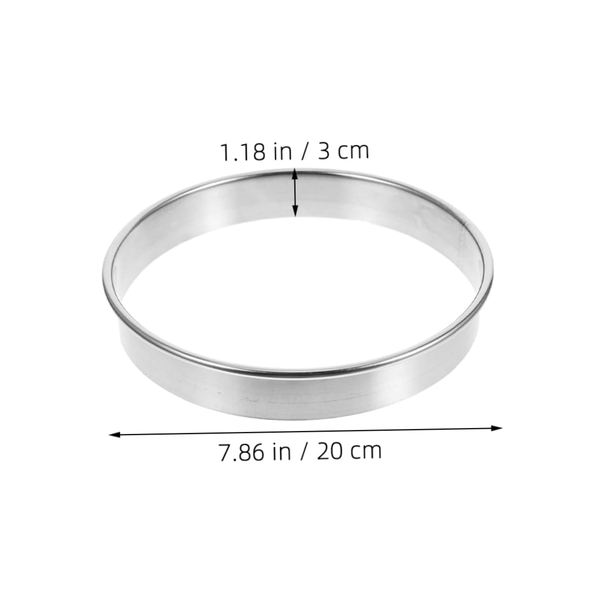 CIYODO Stainless Steel Round Pizza Saucing Ring Tart Pastry Mold for Easy Baking and Quick Ingredient Loading Home and Commercial Kitchens Easy to and Oven Safe
