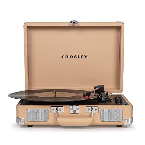 Crosley Cruiser Plus CR8005F-LT4 Tourne-Disque Vintage Bluetooth 3 Vitesses pour Valise Marron Clair - Les Beatles, Paul McCartney, John Lennon, RIngo Starr, George Harrison Crosley Cruiser Plus CR8005F-LT4 Tourne-Disque Vintage Bluetooth 3 Vitesses pour Valise Marron Clair – Image 3