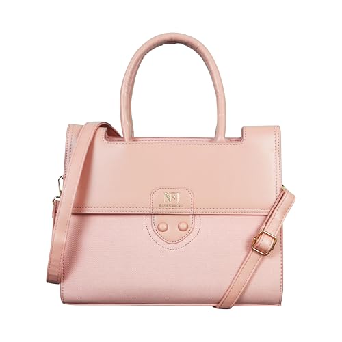 Image of NFI essentials Satchel Bags Ladies Purse Handbag Premium Women Shoulder Travel Bag for Work Gifts for Wife /Mother /Sister Stylish Office College Party Bag