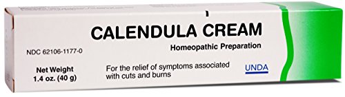 UNDA Calendula Cream | Homeopathic Remedy for The Temporary Relief of Symptoms Associated with Minor Cuts and Burns | 1.4 Ounces