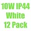 10w Ip44 White, 12 Pack