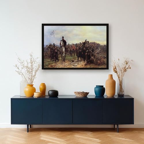 The Return From Inkerman Elizabeth Thompson impression sur toile cadre suspendu déco salon