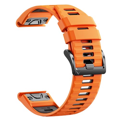 Correa Compatible con Garmin Fenix 6X Pro/6X/7X Pro/7X/5X/5X Plus, Correa en Silicona Cómoda e Impermeable para Fenix 3/8/8 Pro 51mm,Instinct 2X,Instinct 3 50mm,para Epix Pro (Gen 2) 51mm