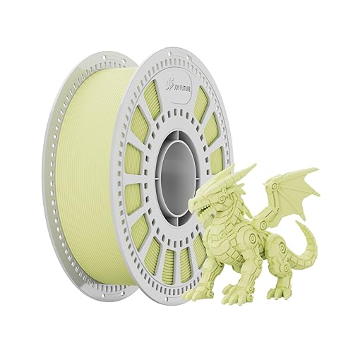 JOY FUTURE PLA Matte 3D Printer Filament, PLA Filament Neatly Wound 3D Printing Filament 1.75mm, Dimensional Accuracy +/- 0.02 mm, Fit Most FDM 3D Printers, 1kg Spool (2.2lbs) (Yellow)