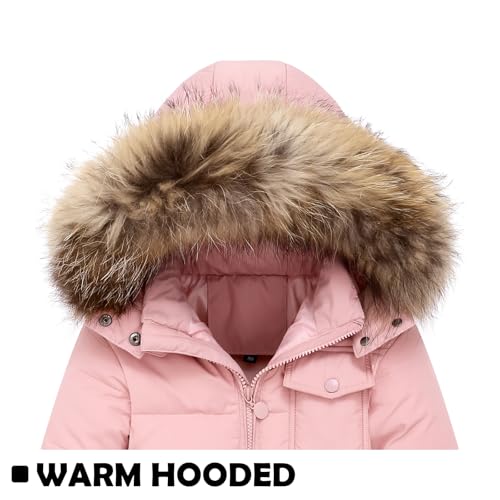 Baby Girl Winter Snowsuit Coat Boy Fur Snow Pants Bib Jacket For Toddler Clothes2