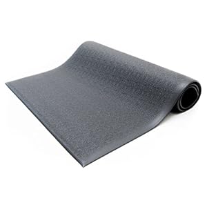 Bertech Anti Fatigue Floor Mat, 3ft. X 5ft. Black, Textured Pattern, Bevelled on All Four Sides