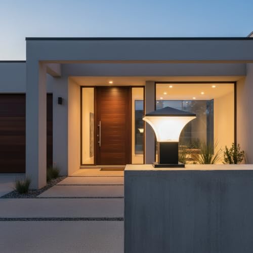 Image of BrighLyt Waterproof Outdoor Gate Light for Home Entrance - Rustproof Pillar Lamp for Garden, Patio & Boundary Wall (GL01, Pack of 1)