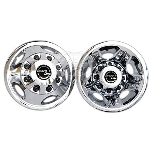 17" ABS Chrome Plated Wheel Simulator Set for Chevy GMC Silverado 3500 2011~Newer