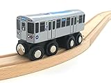 Munipals MP03-11BL Wooden Subway L Train Chicago CTA Blue Line O Hare Forest Park