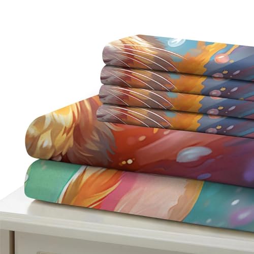 Funda de edredón de microfibra con cremallera King y dos fundas de almohada 6