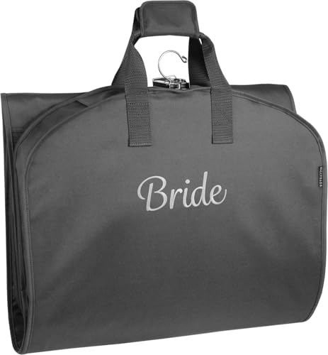 WallyBags Sac vêtements voyage 60" trifold noir poche