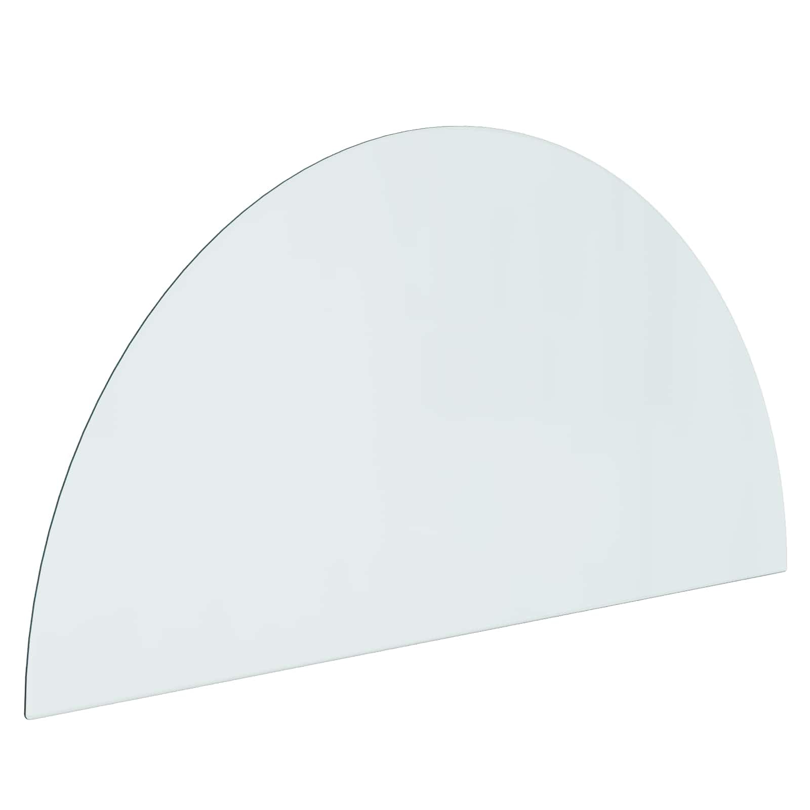 Kamin Bodenplatte 1200 x 600 mm aus Glas, Funkenschutzplatte für Kaminofen, Hitzebeständige Glasplatte für Boden, Bodenschutzplatte transparent
