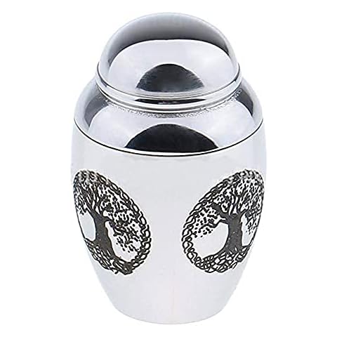 Urn of Stainless Steel Urn, Stainless Steel Urn, Used For: Urn for Cats, Dogs Or Other Small Animals, Size: 2.5 * 1.6 * 1.6Cm Cover