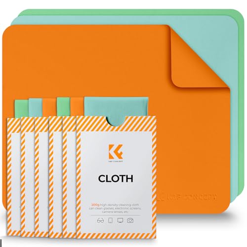 K&F CONCEPT Chiffons de Nettoyage en Microfibre, Chiffons Microfibre, Chiffon Lunettes de Vue Lunettes, Appareils Photo, Casques VR/AR, Tablettes, Lentilles et...