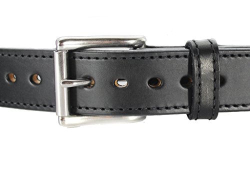 Daltech Force Steel Core Reinforced Leather Gun Belt - Thick Concealed Carry - Black 46