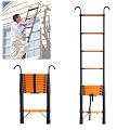 JADDUO Telescoping Ladder 12.5 FT, 330LBS Heavy Duty, Black