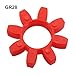 Polyurethane Shaft Coupling Spider Insert Series Flexible Coupler Element Power Transmission Component for Industrial Machinery Drives Conveyor Systems Pumps Rotating Equipment Red(GR28)