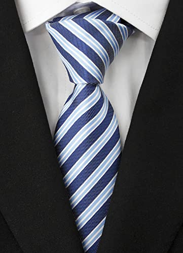 Image of Men's Necktie Classic Silk Tie Woven Jacquard Neck Ties 9 PCS