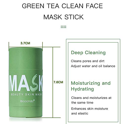 Green-Tea-Purifying-Clay-Clean-Face-Mask-Cleansing-Mask-Mud-Mask-for-Men-and-Women-Moisturizing-Oil-Control-Shrink-Remove-Blackheads-Shrink-Pores-Improve-Skin-Tone
