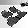 ANBINGO Floor Mats Custom for Genesis GV80 2021-2023 5 Seat Waterproof All Weather Car Mats Front& Rear Row TPE Heavy Duty Floor Liners Odorless GV80 Accessories Black Full Set