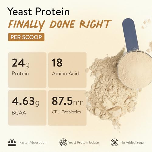 Image of Happy Cultures 24g Tastiest Yeast Protein (Fermented) | Classic Filter Coffee | Higher Absorption than Whey Protein | Superior Muscle Recovery | Gut Friendly & Super Tasty | PDCAAS of 1 | No Added Sugar- 1010g