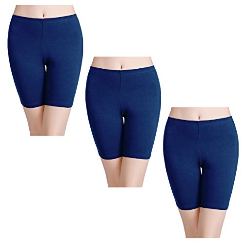 Image of wirarpa Women's Cotton Boy Shorts Underwear Anti Chafing Soft Biker Short Plus Boy Shorts Panties 4 Pack, Multicolor05-4 Pack