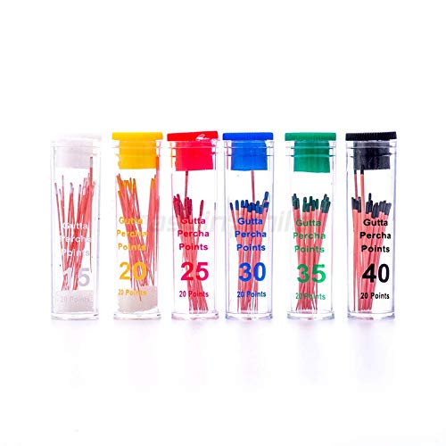 Easyinsmil1Box Gutta Percha Points Endodontic .02/.04/.06 Taper For Dental Endo (15-40# Mix 0.4 Taper) #TOP9