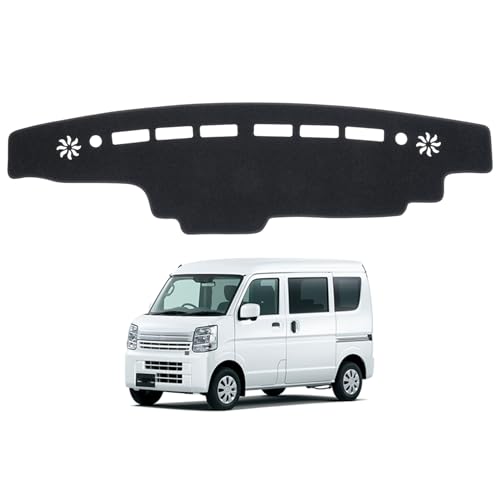 CARVANTA スズキ エブリイ バン DA17V ダッシュボードマット エブリイ ワゴン DA17W ダッシュボードカバー 車型専用設計 ダッシュマット EVERY VAN DA17V WAGON DA17W 2015年2月～現行 日焼け対策 映り込み軽減 劣化防止 難燃繊維 カー用品 1枚セット