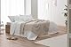 Todocama - Extra weiche Baumwolldecke mit GOFRE-Design, Mehrzweck-Tagesdecke für Sofa, Bett, dekorativer Bezug und Halstuch (Sandbeige, 180 x 240 cm), Beige Sand