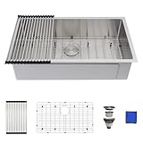 32 Inch Undermount Kitchen Sink - Delironexu 16 Gauge Stainless Steel Kitchen...