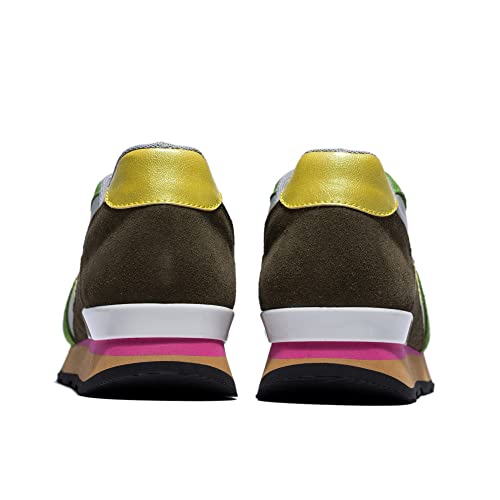 OPP Women Fashion Sneakers Casual Lace-up Suede Leather Athletic Tennis Sports Gym Running Shoes Women4