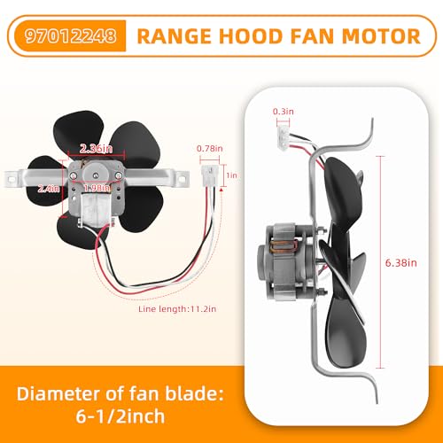 AMI PARTS 97012248 Range Hood Fan Motor Fit for Bro-an and Nu-Tone 40000 and 42000 Series Stove Range Hood - Replces BP17, S97012248, 99080492,99080533, 99080363, 99080410, AP4527731 by AMI PARTS - Image 2