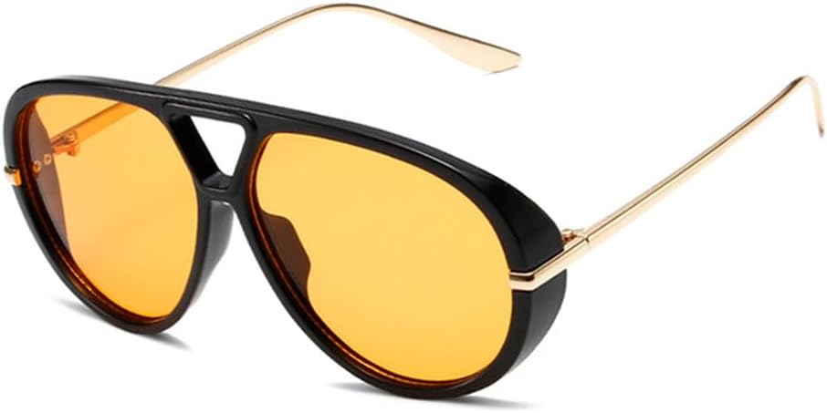 Retro Double Bridges Women Oversized Sunglasses Fashion Punk Men Gradient Shades UV400 Outdoor Sports Sun Glasses