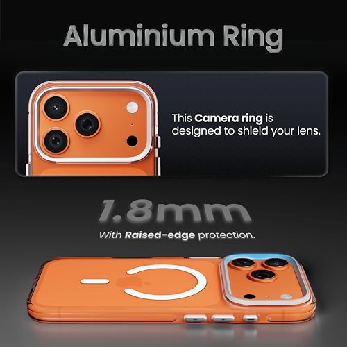 Image of CASEGEAR Super Crystal Transparent Back Cover Case Compatible with iPhone 17 Pro Max | Lifetime Anti-Yellow | 10.4 Feet Drop Protection | Compatible with MagSafe | 360 Camera Protection