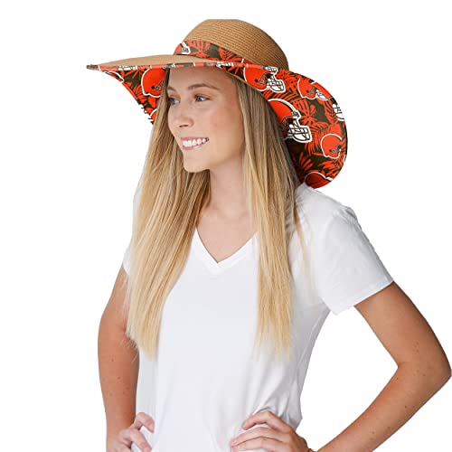 Image of FOCO NFL Womens Floral Straw Hat