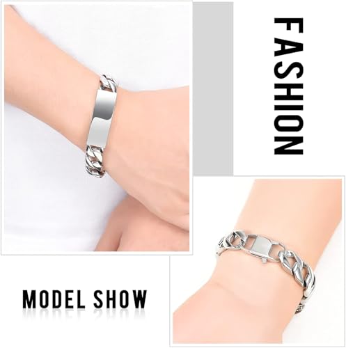 Pulsera urna para cenizas de acero inoxidable miniatura 4
