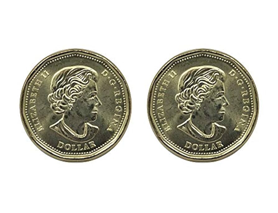 2020 $1 Coloured & Non-Coloured Loonie 75th Anniversary of