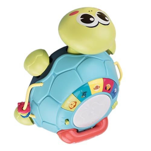 Jouet Musical Tortue FRCOLOR pour Éveil et Motricité Fine des Bébés