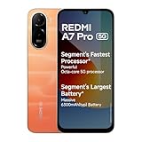 REDMI A7 Pro 5G (Sunset Orange, 4GB RAM, 64GB Storage) | Segment's Fastest Processor | Segment's Largest Battery | Segment's Largest &amp; Smoothest 6.9in 120Hz Display Amazon Deal